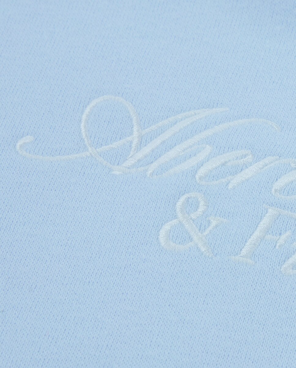 Sweatshirt de Criança com Capuz e Logótipo Essencial Abercrombie Kids Azul-3
