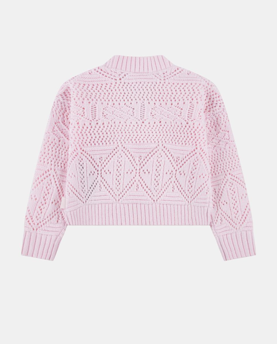 Camisola de Criança com Laço à Frente Rosa-2