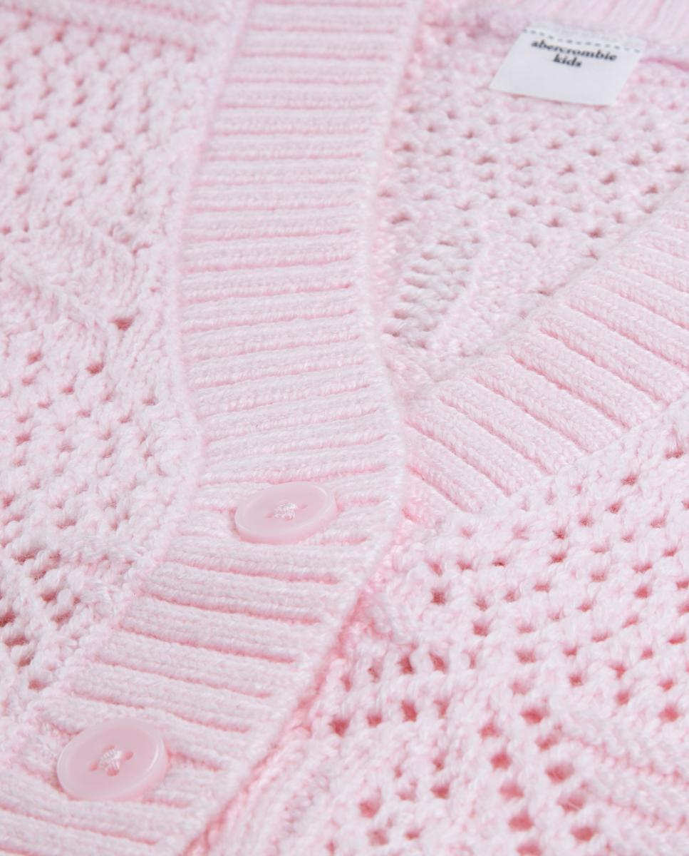 Camisola de Criança com Laço à Frente Rosa-3