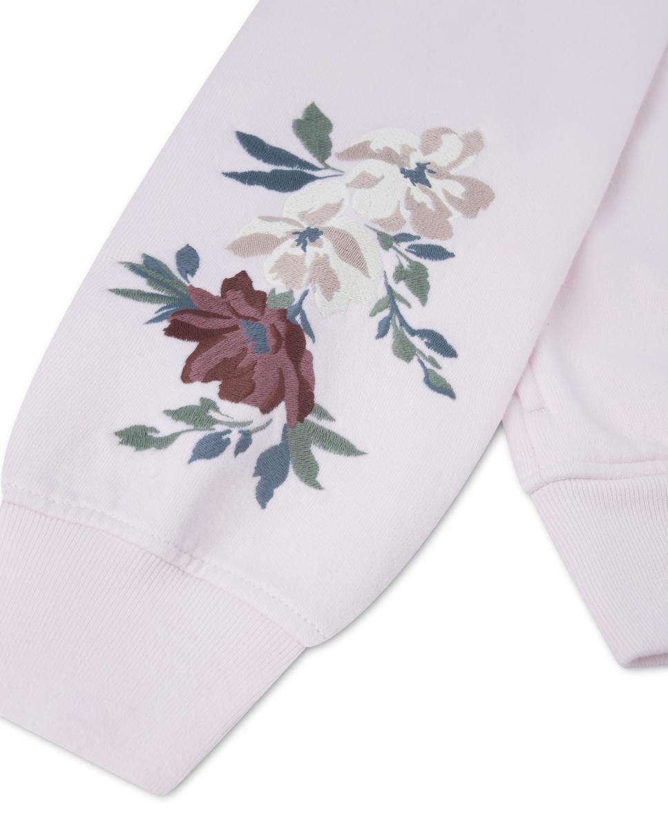 Sweatshirt com Capuz e Leggings de Criança Rosa-3