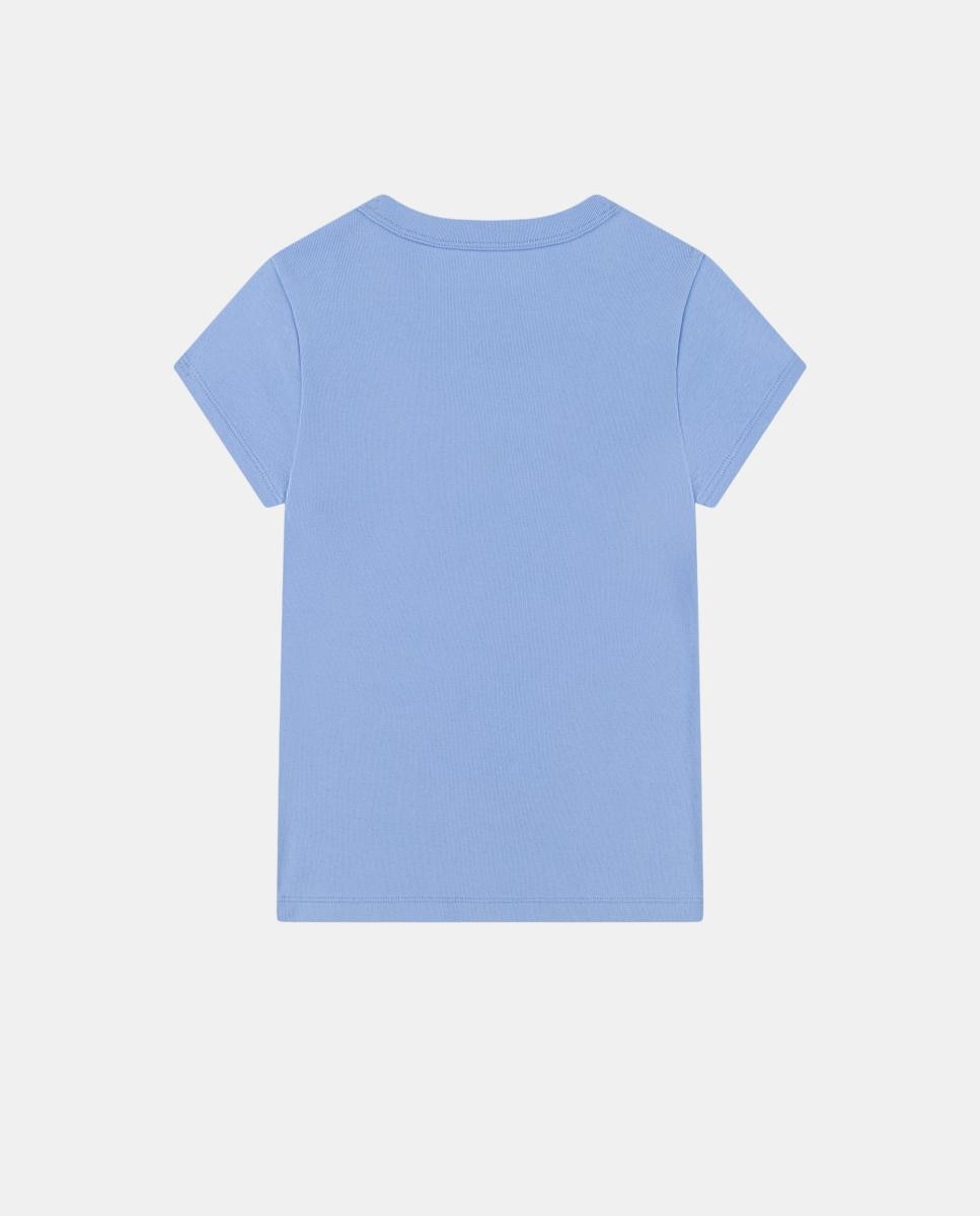 T-shirt de Bebé com Estampado Y2K Core Script Azul-2