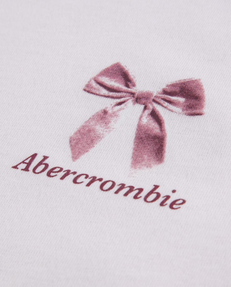 T-shirt Extragrande In My Bag Abercrombie Kids Rosa-3