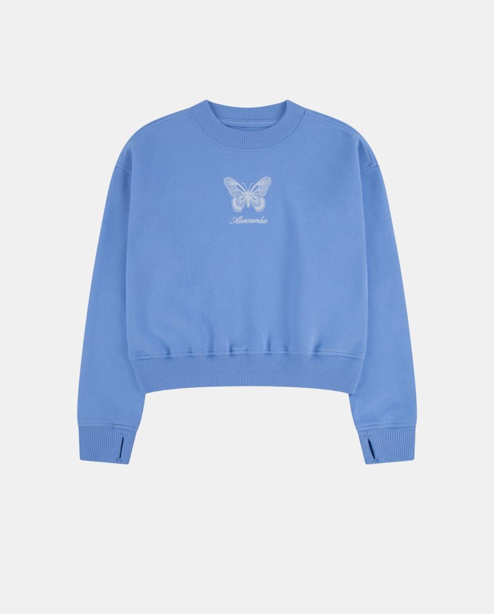 Imagem 0 de Sweatshirt de Gola Redonda e Borboletas para Criança