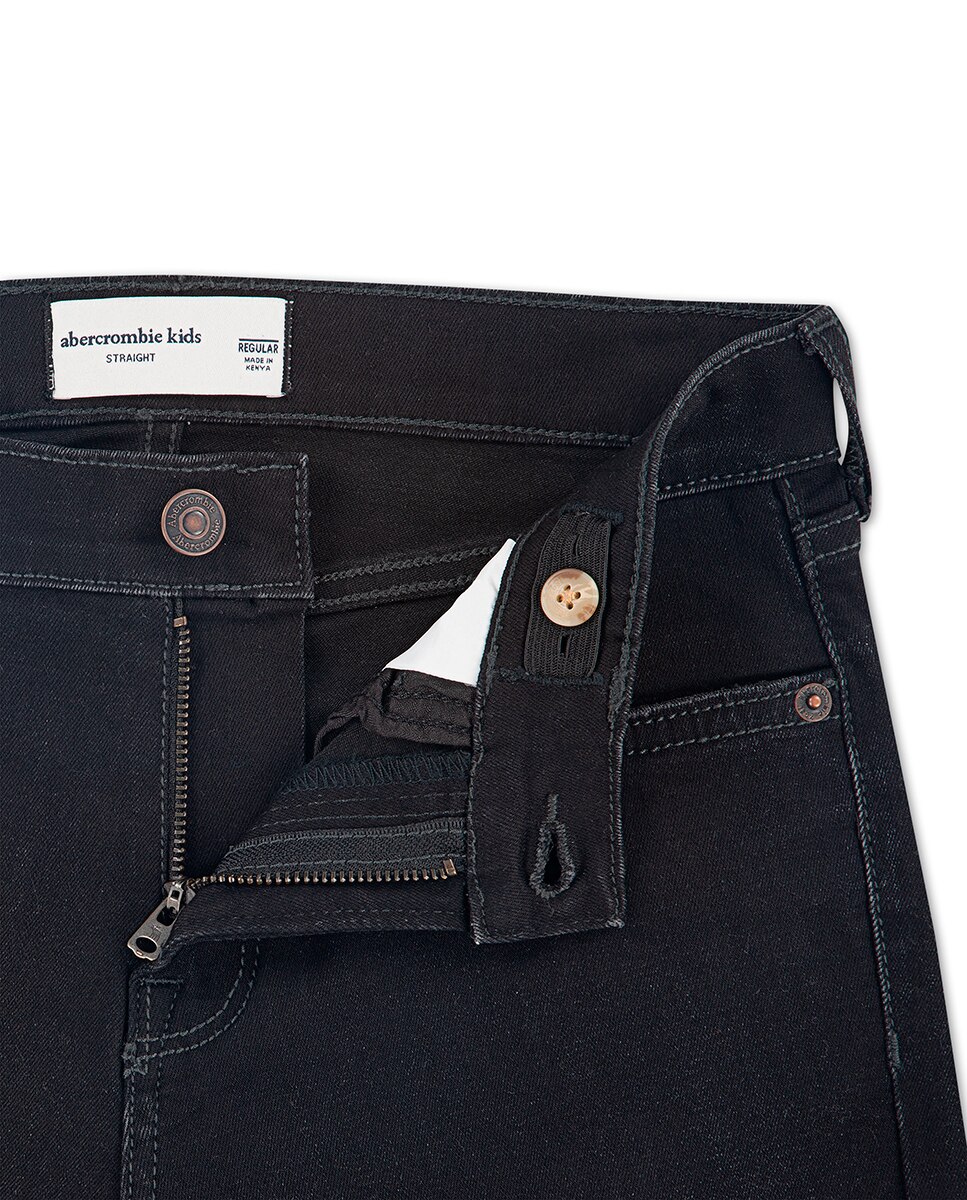 Jeans Straight Preto-3