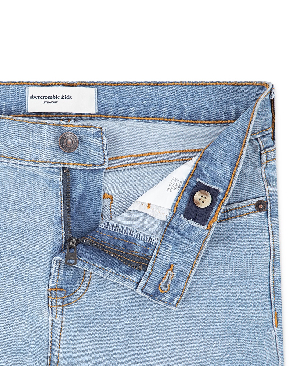 Jeans Straight Azul-3