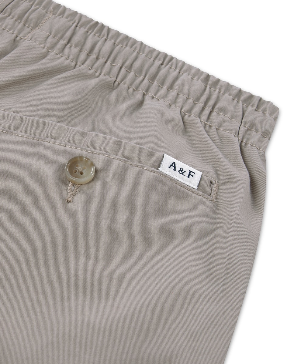 Calças Chino Folgadas Abercrombie Kids Castanho-3