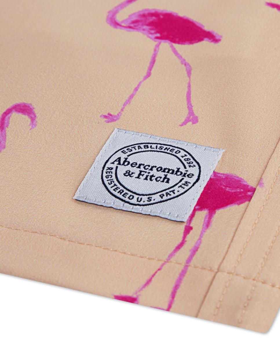 Calções de Banho Core Poly de Criança Abercrombie Kids Rosa-3