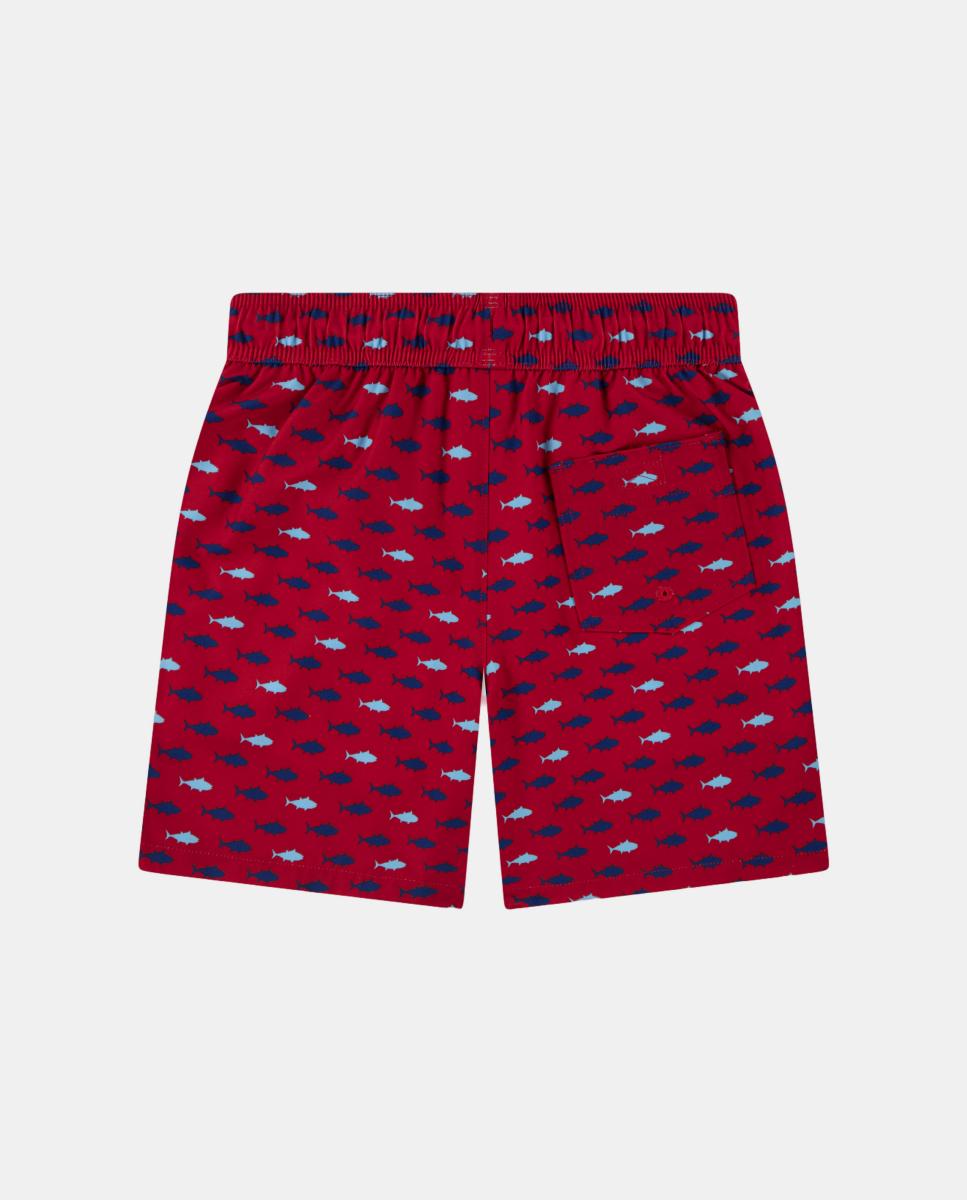 Calções de Banho Core Poly de Criança Abercrombie Kids Vermelho-2