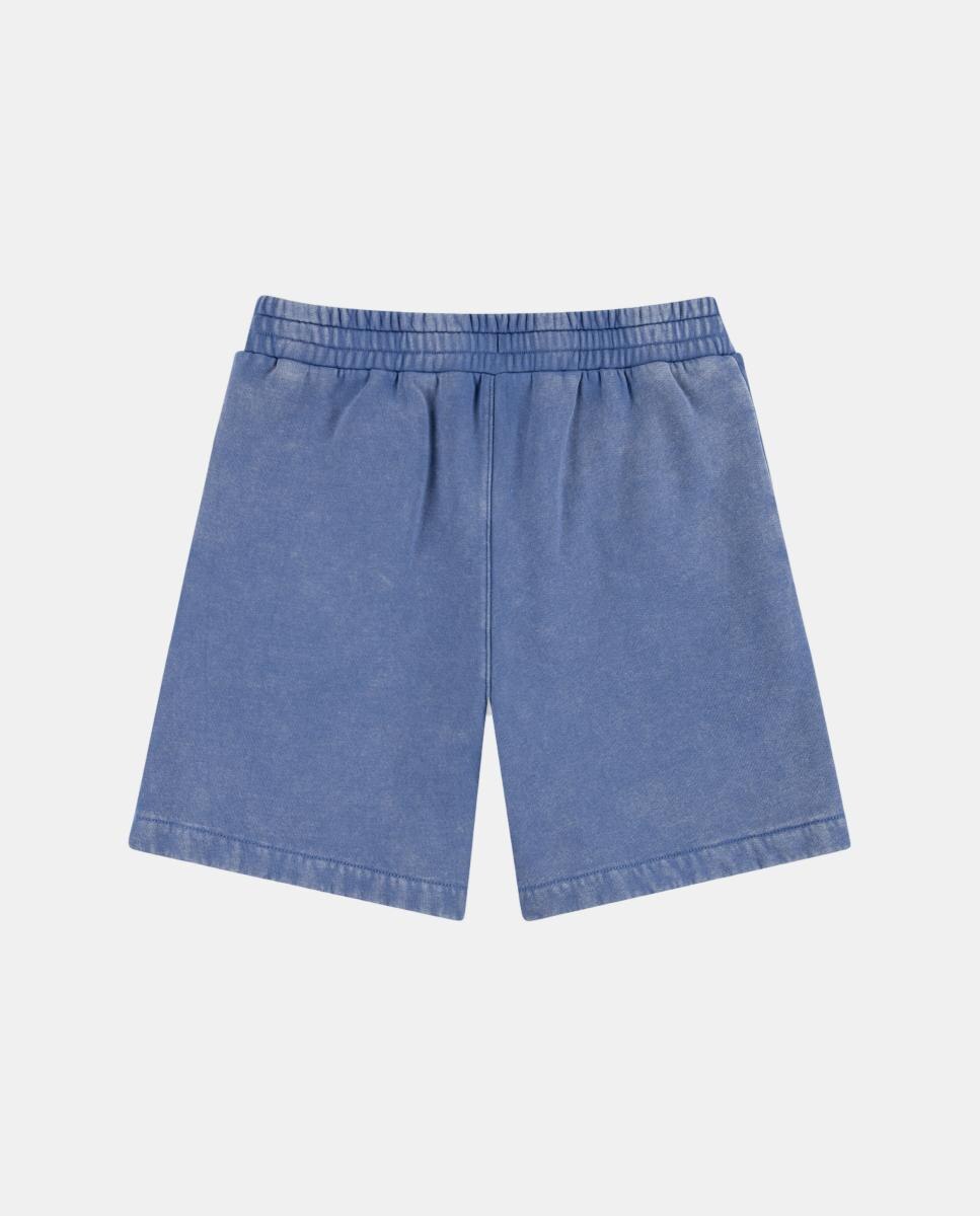 Calções de Forro Polar Desbotados Abercrombie Kids Azul-2