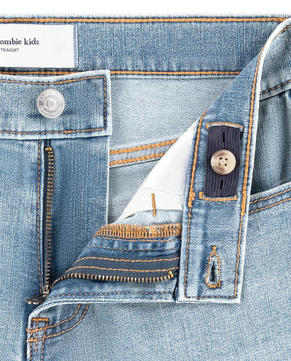 Jeans Straight de Criança Abercrombie Kids Azul-3