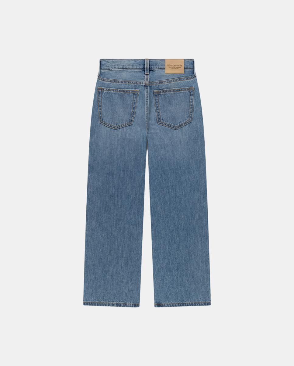 Jeans Folgadas de Criança Abercrombie Kids Azul-2