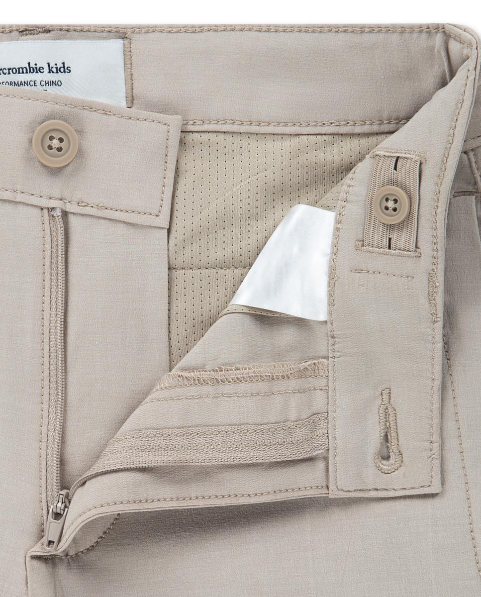 Calças Chino de Rendimento de Criança Abercrombie Kids Branco-3