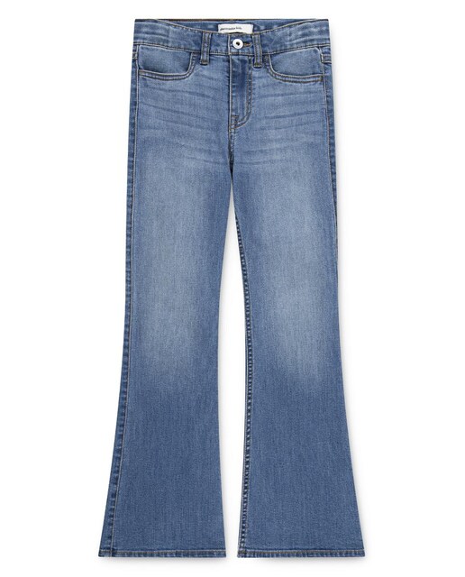 Imagen 0 de Vaqueros acampanados de tiro alto para niñas de Abercrombie