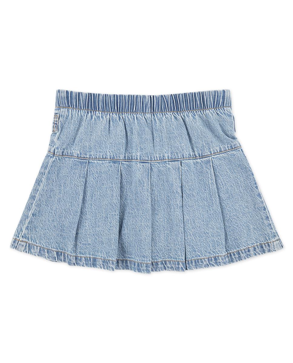 Saia-Calça Plissada com Puxador de Ganga Abercrombie Kids Azul-2