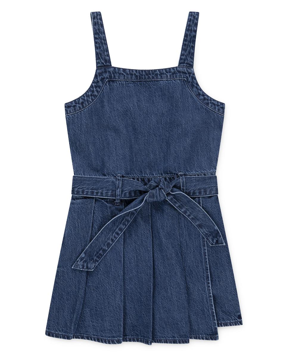 Vestido Saia-Calça Plissado Abercrombie Kids Azul-1