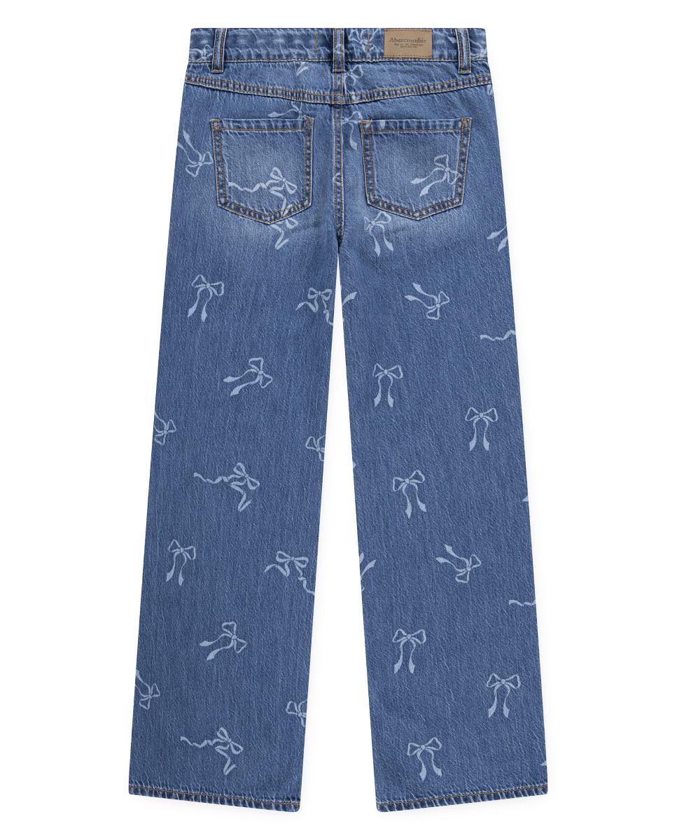 Vaqueros de pierna ancha Abercrombie Kids Discharge - Azul Azul-2