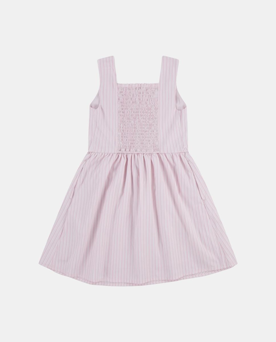 Vestido Mini com Botões Falsos Rosa-2