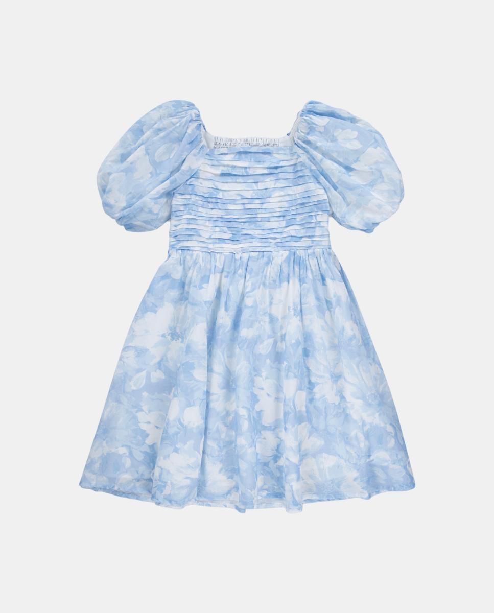 Imagem 0 de Vestido de Chiffon com Mangas em Balão Emerson