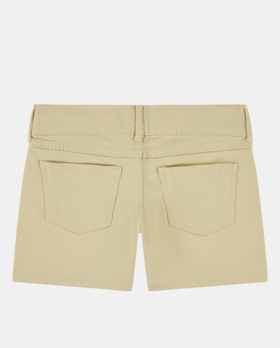 Calções de Sarja Midi Abercrombie Kids Amarelo-2