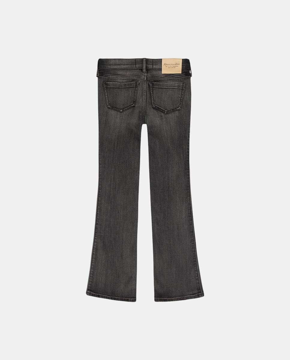 Jeans Bootcut de Cintura Baixa de Criança Preto-2