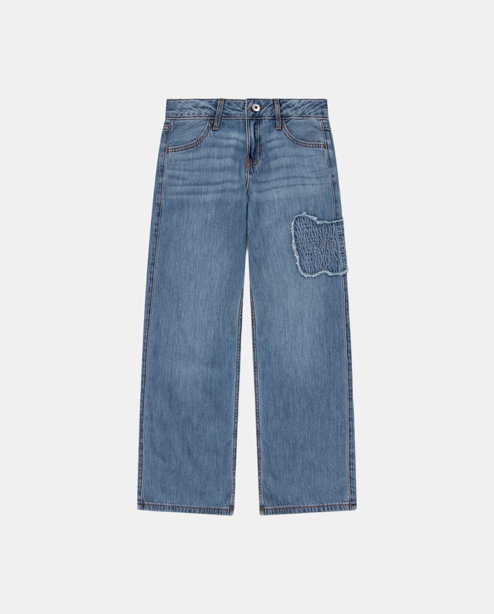 Imagem 0 de Jeans Folgadas de Criança com Borboletas
