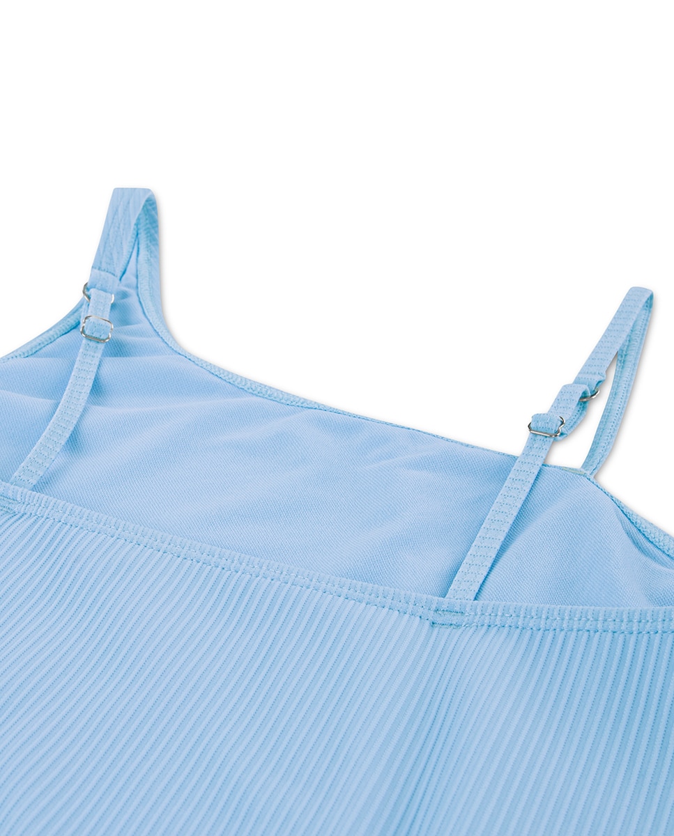 Fato de Banho com Corte Assimétrico Abercrombie Kids Azul-3