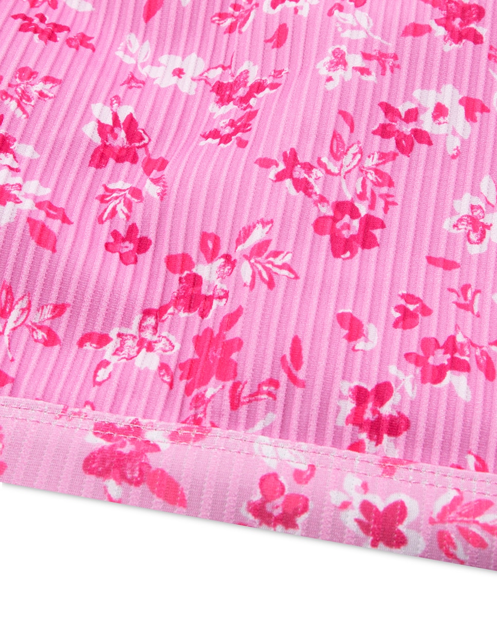 Fato de Banho de Criança com Decote Redondo Abercrombie Kids Rosa-3