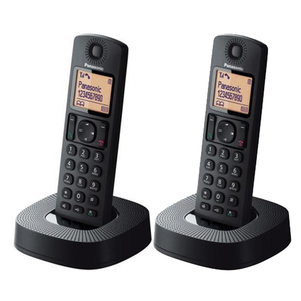 Teléfono inalámbrico dúo Panasonic KX-TGC312SPB Dect Negro-1