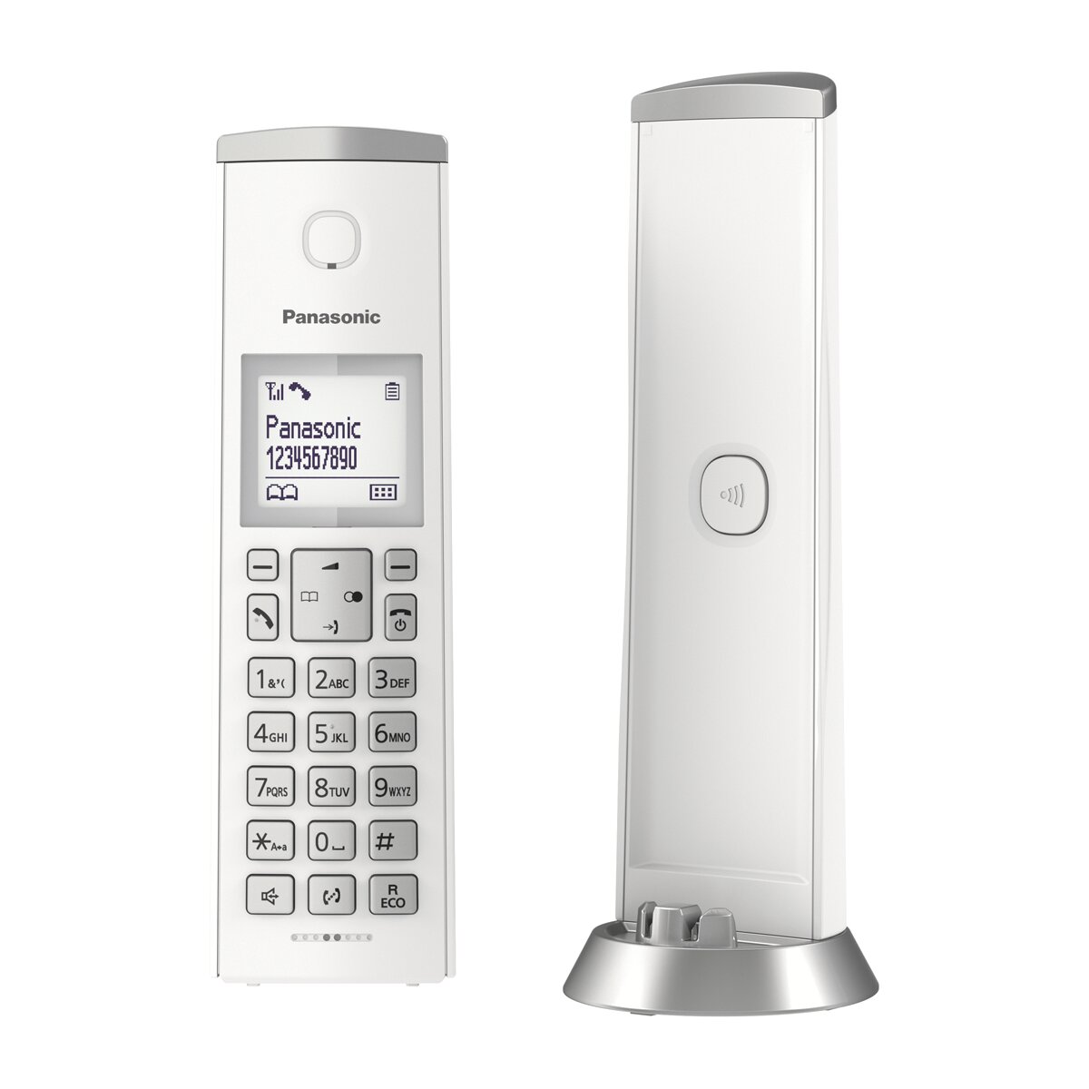 Teléfono inalámbrico Panasonic KX-TGK210SPW blanco diseño vertical Blanco-2