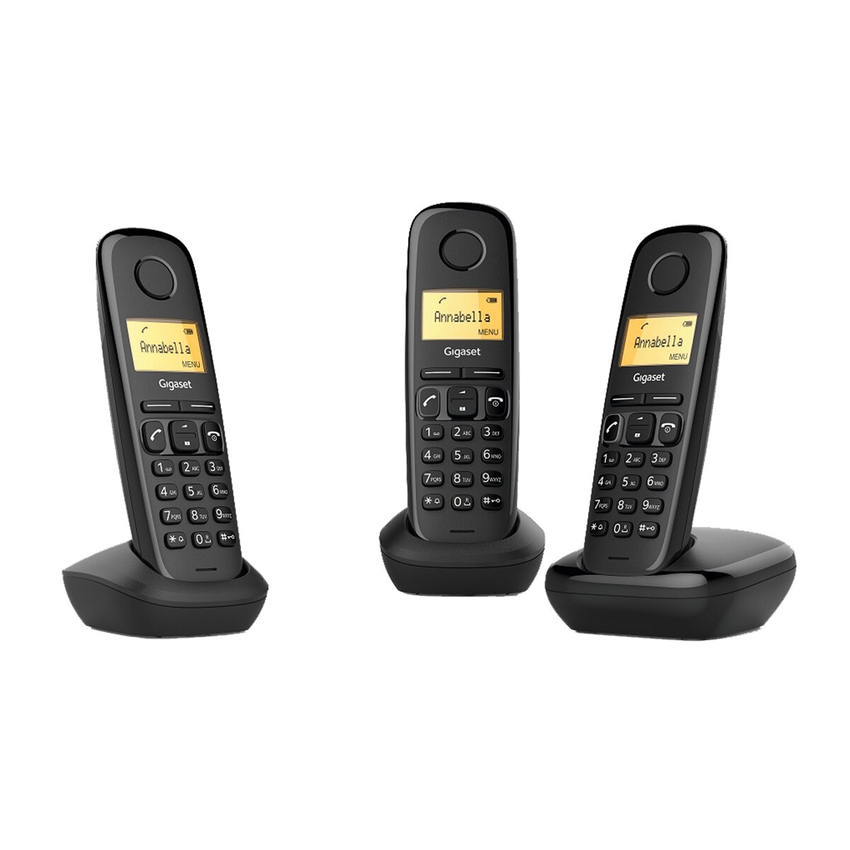 Teléfono inalámbrico Gigaset A170 Trío  Dect negro 1