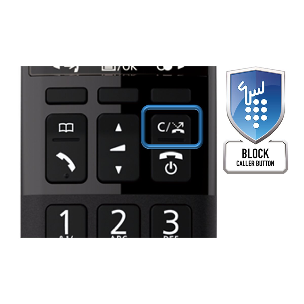 Teléfono inalámbrico single Panasonic KX-TGB610SP Dect negro Negro-4