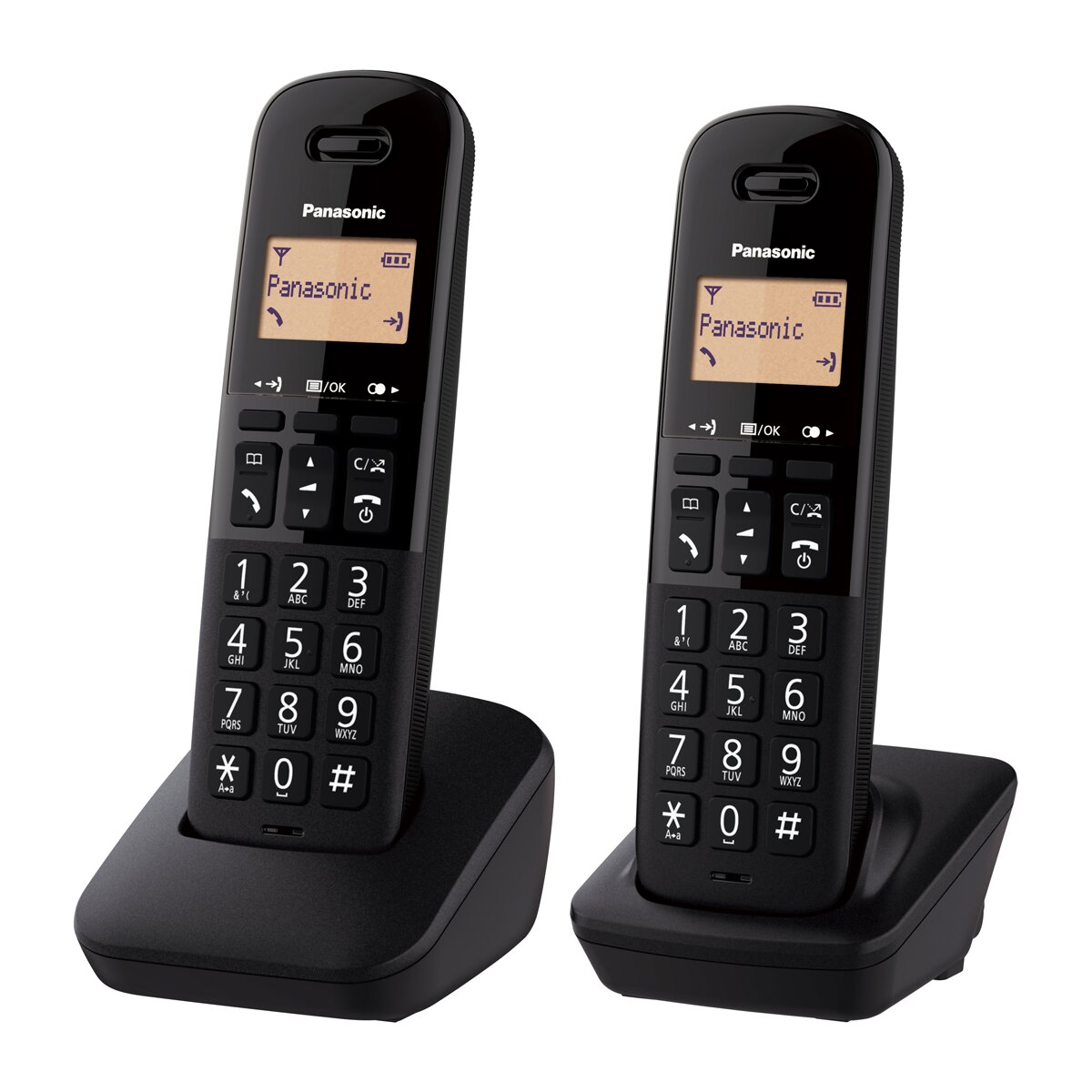 Teléfono inalámbrico dúo Panasonic KX-TGB612SPB Dect negro Negro-2
