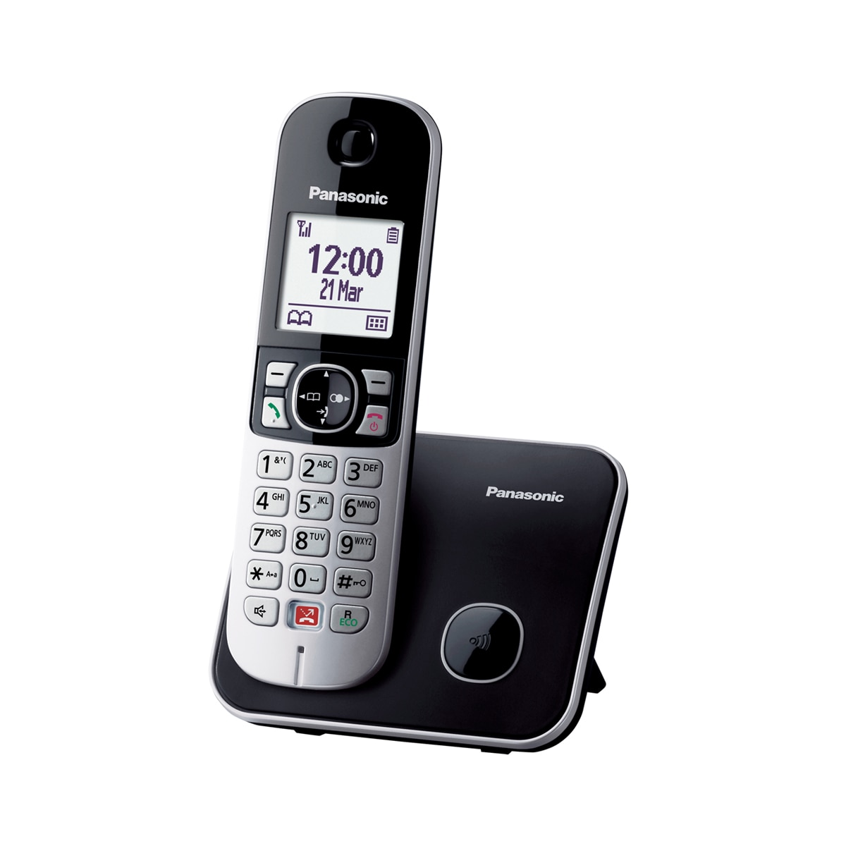 Teléfono Inalámbrico Single Panasonic KX-TG6851SPB negro Negro-2