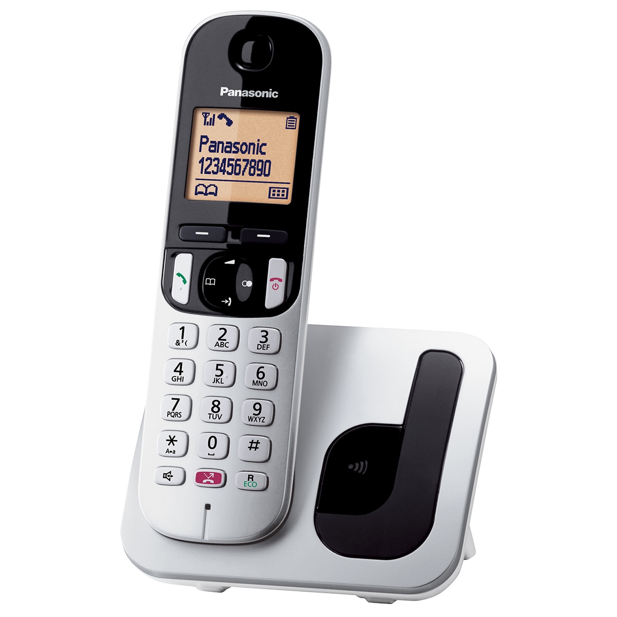 Teléfono inalámbrico Panasonic Dect KX-TGC250SPS plata / negro Plata / Negro-2