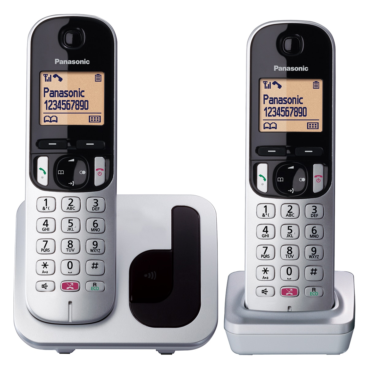 Imagen 0 de Teléfono inalámbrico dúo Panasonic Dect KX-TGC252SPS plata / negro