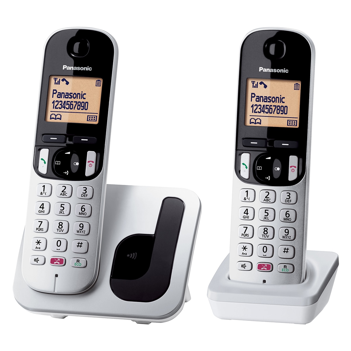 Teléfono inalámbrico dúo Panasonic Dect KX-TGC252SPS plata / negro Plata / Negro-2