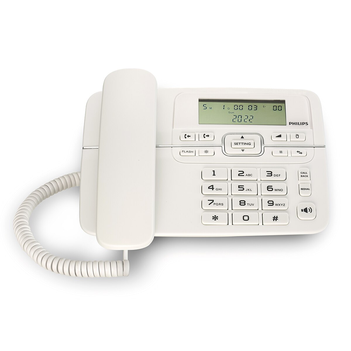 Teléfono fijo de sobremesa Philips M20W Blanco-1