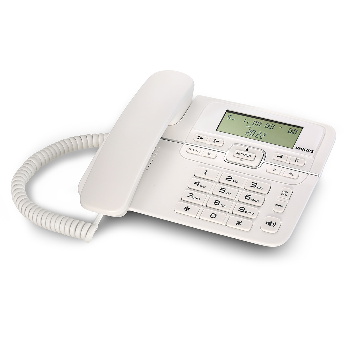 Teléfono fijo de sobremesa Philips M20W Blanco-2