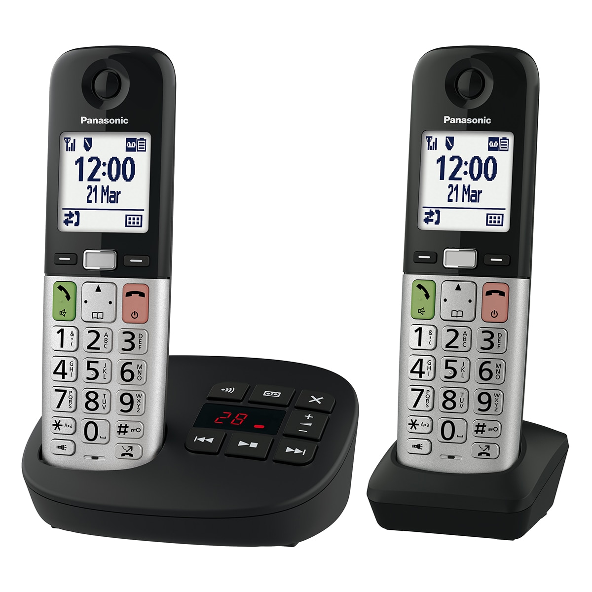 Imagen 0 de Teléfono DECT inalámbrico Panasonic KX-TGU432EXB Duo