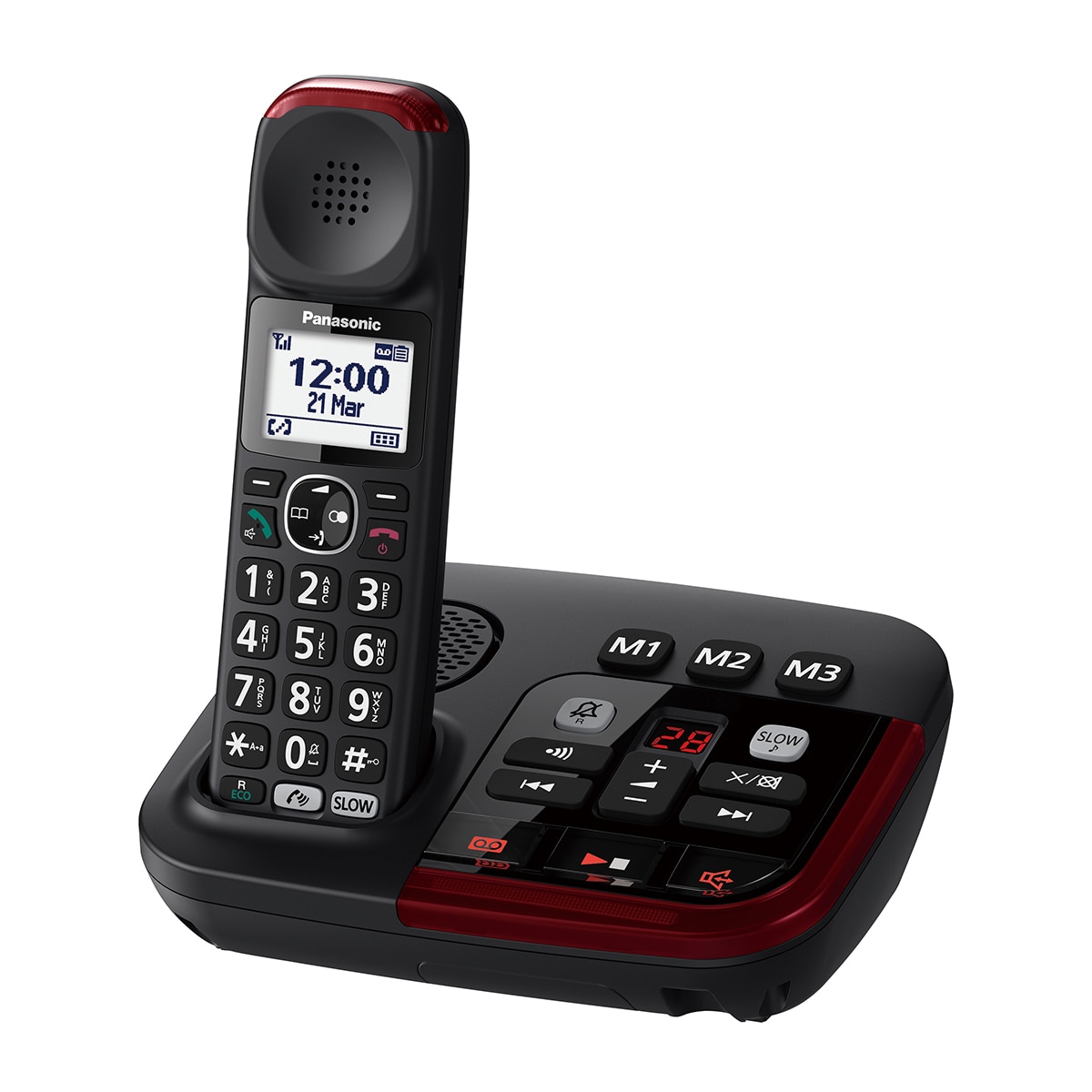 Teléfono DECT inalámbrico Panasonic KX-TGM420EXB Single Negro-2