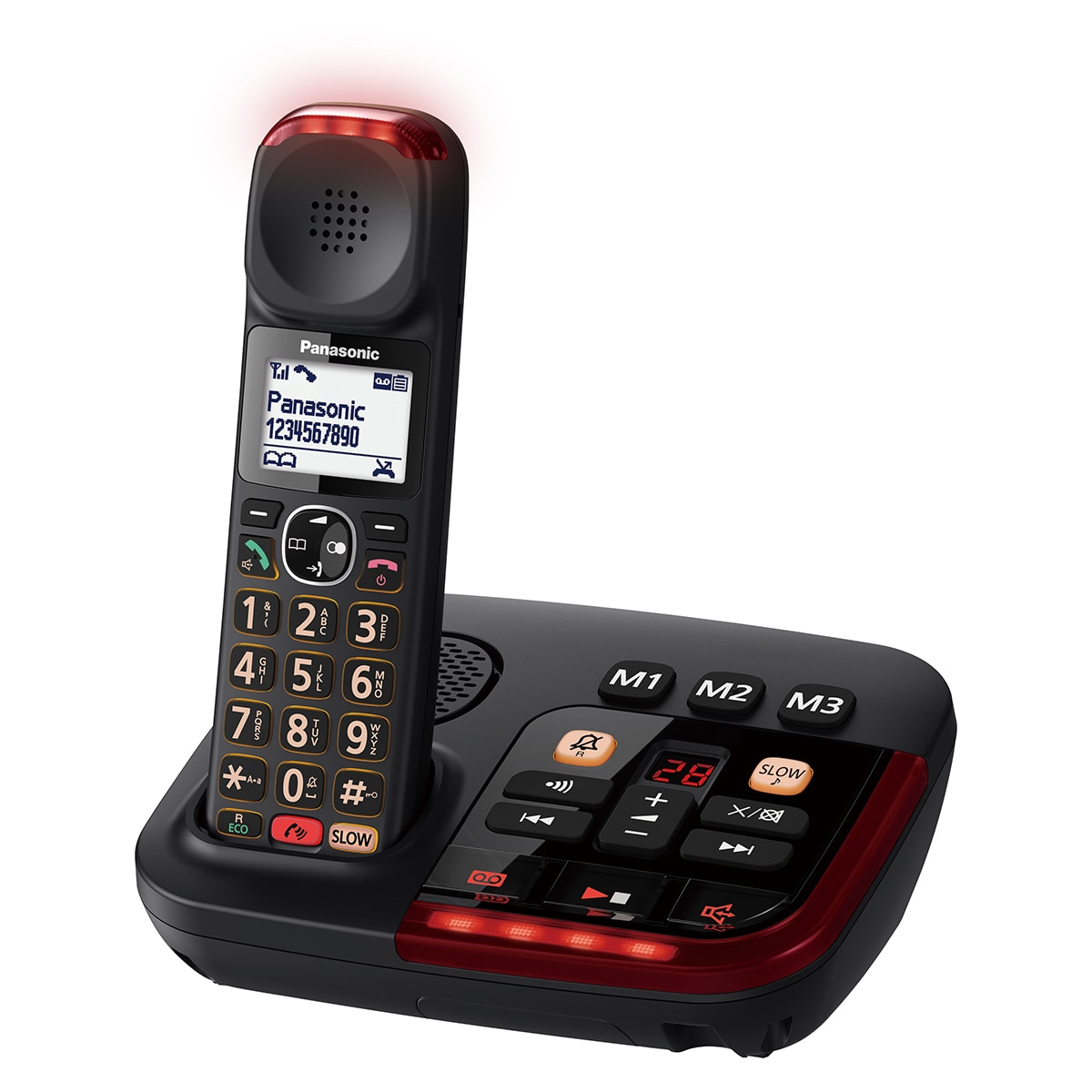 Teléfono DECT inalámbrico Panasonic KX-TGM420EXB Single Negro-4