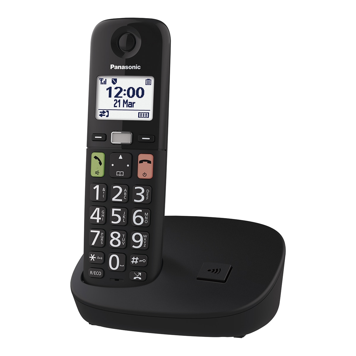 Teléfono DECT inalámbrico Panasonic KX-TGU110EXB, Single Negro-2
