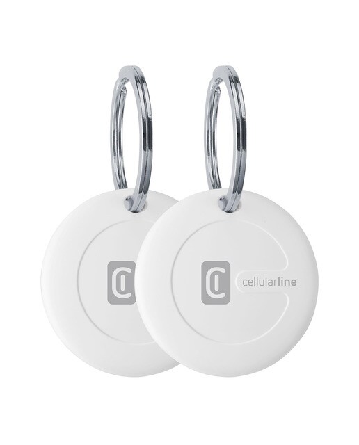 Localizador de objetos Cellularline Tracy, Bluetooth, 2 unidades, iOS compatible - Blanco Blanco-1