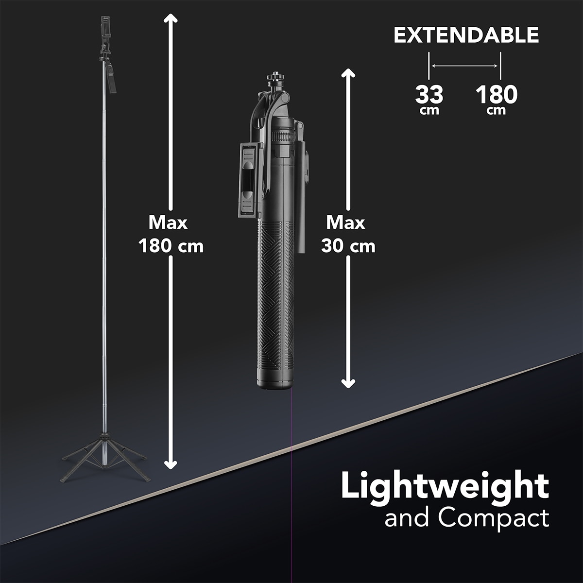 Palo selfie Cellularline Selfie Stick Max para smartphones Negro-10