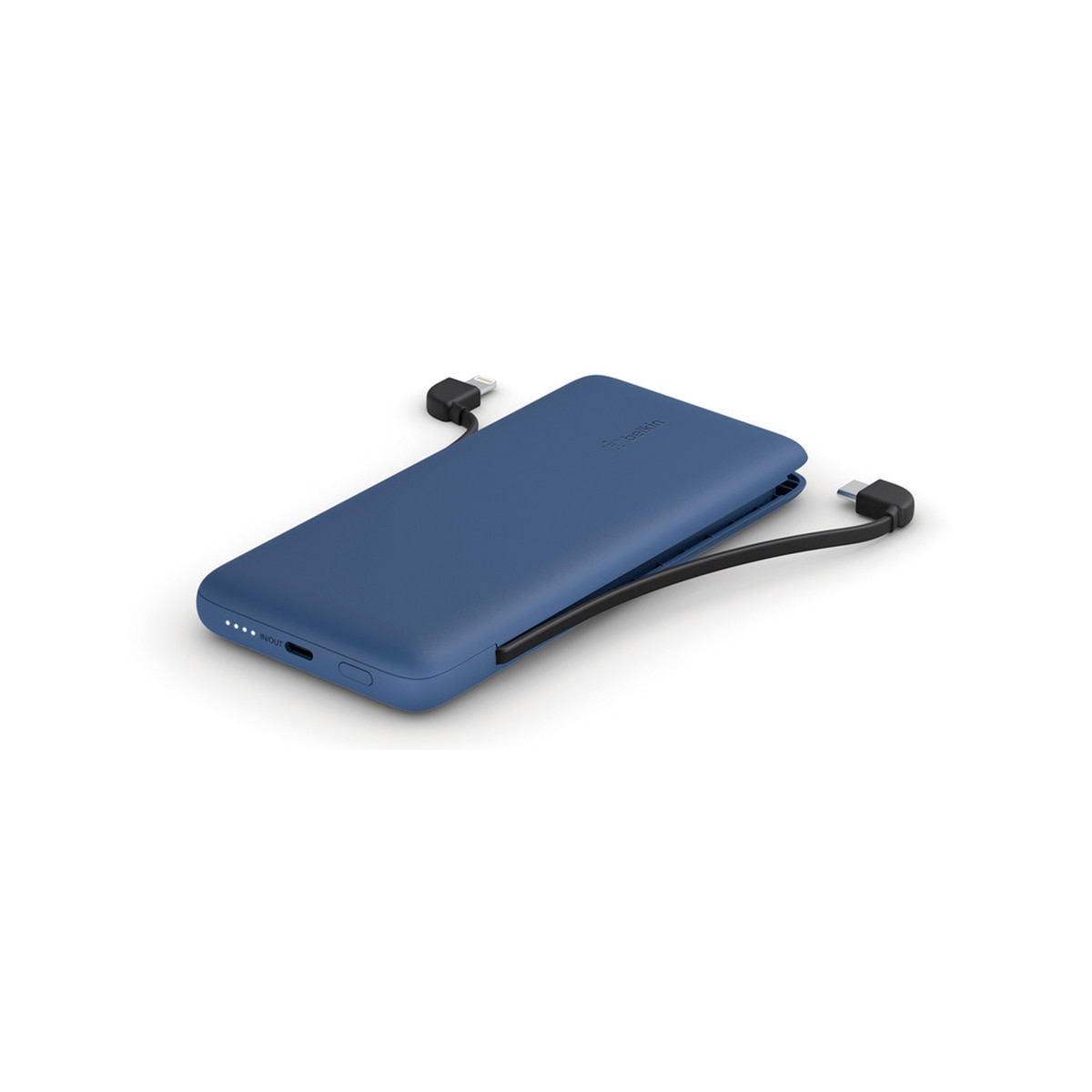Power Bank Belkin USB-C - Lightning 10K con cables integrados Azul-5
