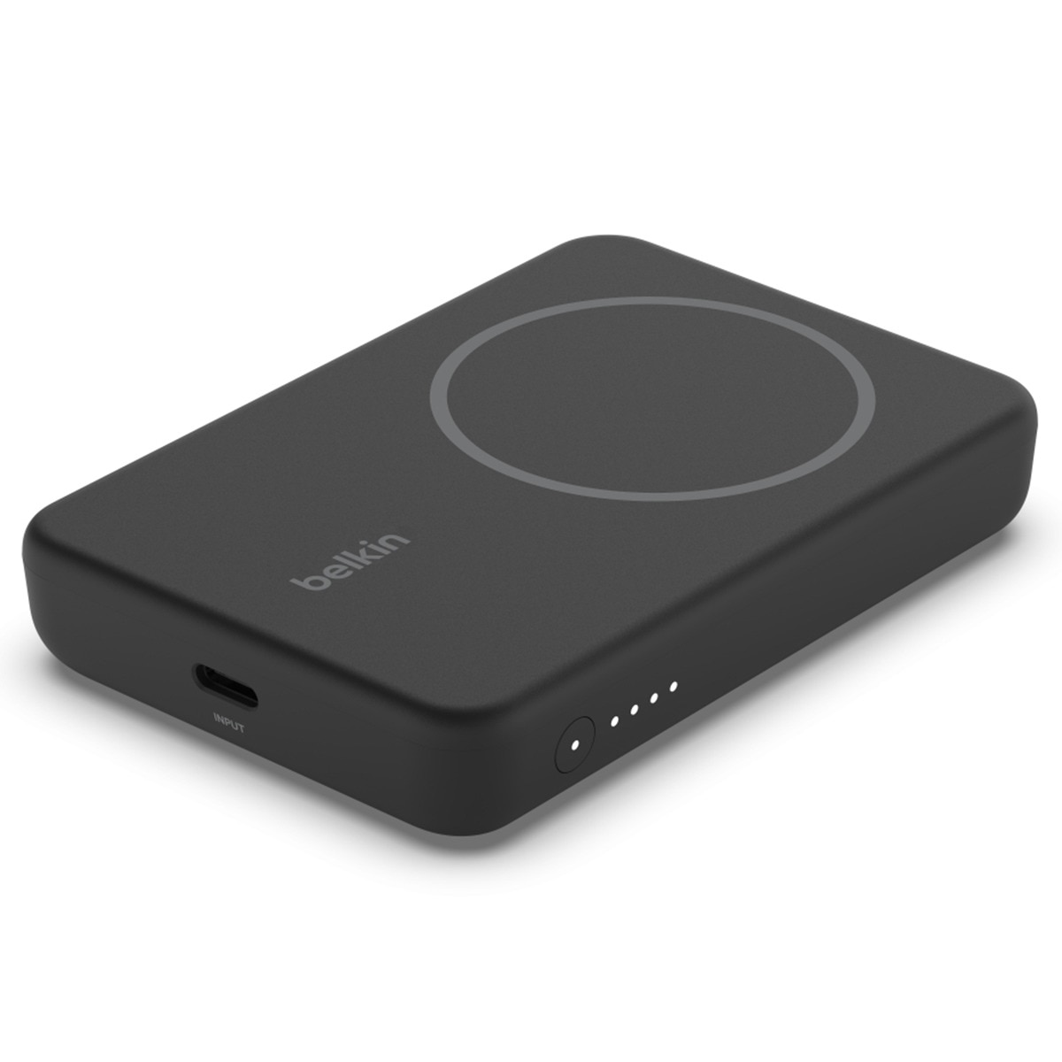 Power Bank inalámbrica Belkin magnética 5K con soporte Negro-1
