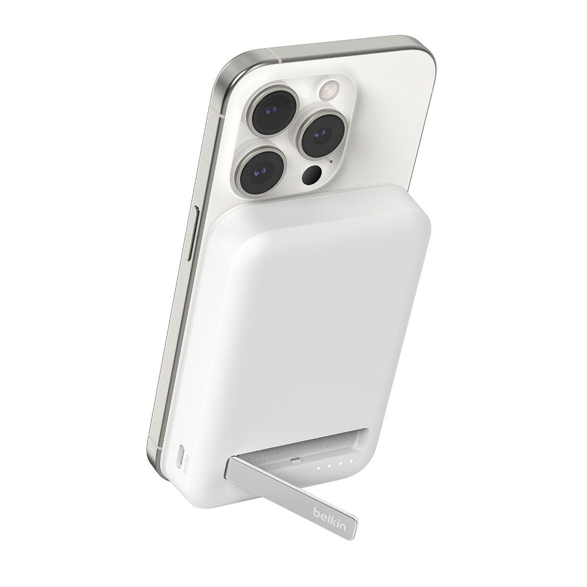 Batería externa magnética Belkin 8000 mA/h con Qi2 15W Blanco-3
