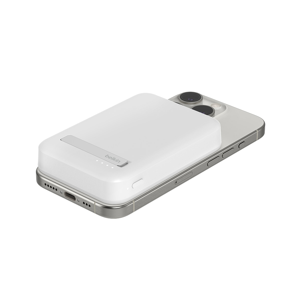 Batería externa magnética Belkin 8000 mA/h con Qi2 15W Blanco-5