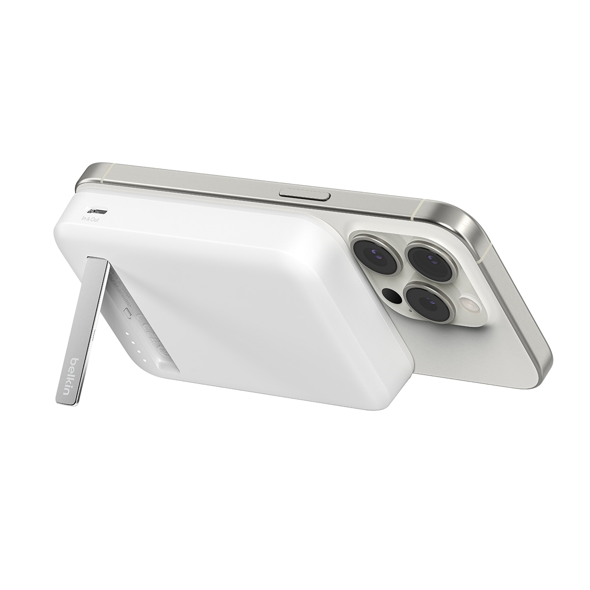 Batería externa magnética Belkin 8000 mA/h con Qi2 15W Blanco-6