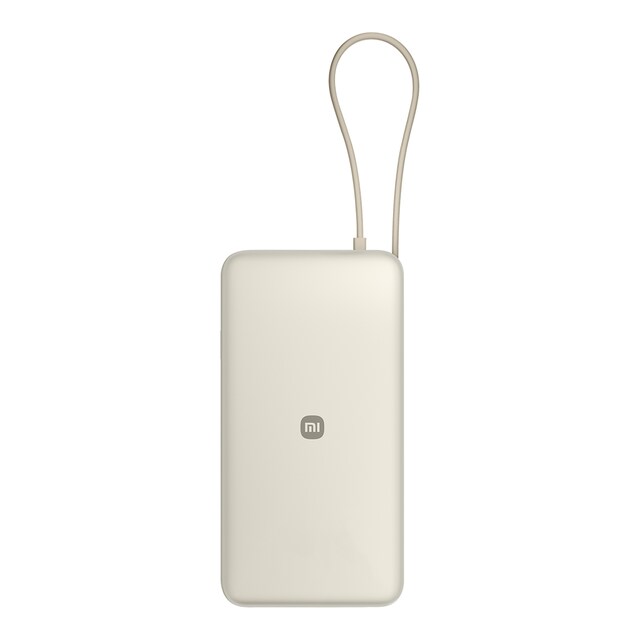 Power Bank Xiaomi 20000, 67W con cable integrado, beige